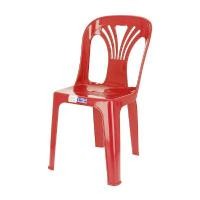 ราคา FREEZE TO เก้าอี้พลาสติกพนักพิง รุ่น FT-220/B สีแดง ขนาด 43x43x83 ซม. (YB02252)