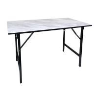 ราคา KASSA โต๊ะพับอเนกประสงค์ลายหินอ่อน ขนาด 120 ซม. สีขาว (YB02253)