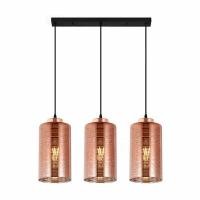 ราคา LUZINO โคมไฟแขวนแก้ว E27x3 รุ่น 18079-3L สีทองแดง ขนาด 47x12x120 ซม. (YB02330)