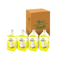ราคา GREEN PLUS น้ำยาล้างจาน สูตรวีเซฟ กลิ่นเลมอน ขนาด 3,800 มล. x4 (YB05428)