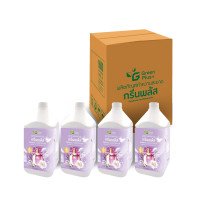 ราคา GREEN PLUS น้ำยาปรับผ้านุ่ม สีม่วง ขนาดยกลัง 3,800 มล.x4 (YB05643)