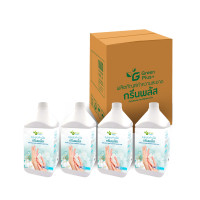 ราคา GREEN PLUS สบู่เหลวล้างมือ สูตรใส กลิ่นลักซ์ชัวรี สีฟ้า ยกลัง (3,800 มล.x4) (YB06416)