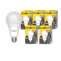 ราคา ENRICH หลอดไฟ LED 9W ECO LIFE แสงเหลือง แบบแพ็ค 5 หลอด (YB10518)
