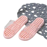 ราคา รองเท้ากันลื่นใส่ในห้องน้ำ มีปุ่มนวดเท้า รูระบายน้ำ สีชมพูอ่อน ไซส์ L No.39-40 (YB23400)