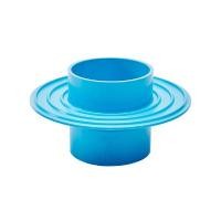 ราคา SCG ข้อต่อกันซึม PVC สีฟ้า แบบช่วงสั้น ขนาด 4 นิ้ว (YB24004)