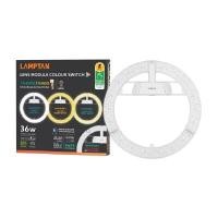 ราคา LAMPTAN แผงไฟเพดานกลม LED รุ่น LENS 36 วัตต์ Tri-Color (YB24300)