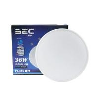 ราคา BEC โคมไฟเพดานพลาสติก LED 36W Daylight รุ่น PUMA-WH 36W (YB24636)