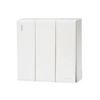 ราคา BTICINO ชุดสวิตช์ทางเดียว 3 ช่อง รุ่น SMRP50104N สีขาว (YB25378)