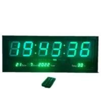 ราคา THAI SUN SPORT นาฬิกาดิจิตอล แขวนผนัง LED สีเขียว ขนาด 68.5x26x3 ซม. รุ่น HMLV-00012GR (YB32043)