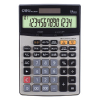 ราคา DELI เครื่องคิดเลข รุ่น E39264 เงินทอง ขนาดพกพา (YB35021)