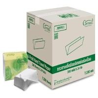 ราคา CORRECT กระดาษเช็ดมือรีไซเคิล 1 ชั้น 300 แผ่น x 24 ห่อ (YB42107)