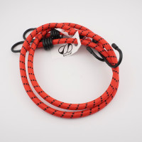 ราคา ECSAI สายรัดยางยืดพรีเมี่ยม สายรัดท้ายมอเตอร์ไซค์ ตะขอเหล็ก สีแดง ขนาด 150 ซม. (YB44575)