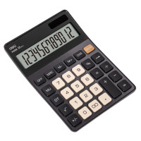 ราคา DELI เครื่องคิดเลข 12 หลัก รุ่น EM309 สีเทาเข้ม (YB59481)