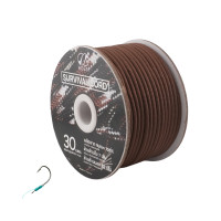 ราคา ECSAI เชือกพาราคอด ขนาด 4 มม. 30 เมตร สีน้ำตาล ฟรี! ตะขอตกปลา (YB64030)