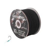 ราคา ECSAI เชือกพาราคอด ขนาด 4 มม. 30 เมตร สีดำ ฟรีตะขอตกปลา (YB64027)