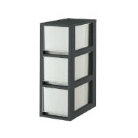 ราคา DKW ตู้ลิ้นชักหน้าแคบ 3 ชั้น รุ่น HH-465/3 สีเทา-กรอบดำ ขนาด 19x36.5x52 ซม. (YB64042)