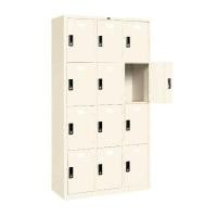 ราคา ICONIC ตู้ล็อคเกอร์เหล็ก 12 ช่อง รุ่น LK-12 สีขาวไข่มุก (YB64188)