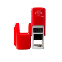 ราคา SANDKING ตรายางหมึกในตัว ขนาด 12x12 มม. กรอบสี่เหลี่ยม สีแดง (YB64990)