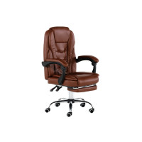 ราคา Tiger Chair เก้าอี้สำนักงาน พนักพิงหลังกว้าง มีที่พักเท้า พร้อมระบบนวด รุ่น Boss Chair สีน้ำตาล (YB73429)