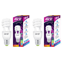 ราคา EVE หลอดไฟตะเกียบ X-FIRE 11W แสงส้มและแสงขาว (แพ็คคู่) (YB79488)