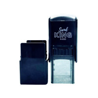 ราคา SANDKING ตรายางหมึกในตัว icon แว่นขยาย ขนาด 20×20 มม. สีน้ำเงิน (YB81896)