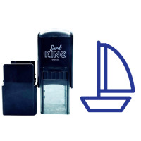 ราคา SANDKING ตรายางหมึกในตัว icon เรือใบ หมึกน้ำเงิน ขนาด 20x20 มม. (YB82781)