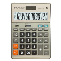 ราคา CTIFREE เครื่องคิดเลข 12 หลัก รุ่น ECO-012 สีทอง (YB87029)