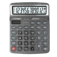 ราคา CTIFREE เครื่องคิดเลข 12 หลัก รุ่น ECO-002 สีเทา (YB87025)