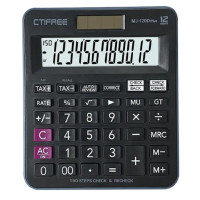 ราคา CTIFREE เครื่องคิดเลข 12 หลัก รุ่น MJ-120D PLUS สีดำ (YB87056)
