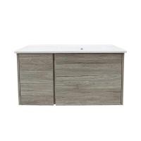 ราคา KASSA อ่างล้างหน้าเคาน์เตอร์ ขนาด 81 ซม. สีน้ำตาลลายไม้ รุ่น KS-PLAW04 (YB94584)