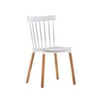 ราคา CASSA เก้าอี้พลาสติกขาไม้บีช รุ่น F177-C-8186 สีขาว (YB95004)
