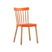 ราคา CASSA เก้าอี้พลาสติกขาไม้บีช รุ่น F183-C-8186-OR สีส้ม (YB95010)
