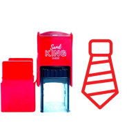 ราคา SANDKING ตรายางหมึกในตัว icon เนคไท หมึกสีแดง ขนาด 20X20 มม. (YB95899)