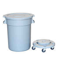 ราคา COMBI WARE ถังอเนกประสงค์ทรงกลม ความจุ 120 ลิตร พร้อมฐานล้อเลื่อน สีเทา รุ่น AF-07502-GRY (YB96653)