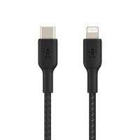 ราคา BELKIN สายชาร์จไอโฟน BOOST↑CHARGE™ สายถักไนล่อน 2 เมตร สีดำ (YB96982)