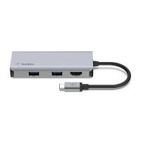 ราคา BELKIN ฮับมัลติพอร์ต USB-C 5-in-1 รุ่น AVC007 CONNECT Hub USB-C 3.1 สำหรับ Windows และ Mac (YB97046)