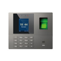 ราคา DELI เครื่องลงเวลา เครื่องสแกนลายนิ้วมือ ที่สแกนนิ้วบันทึกเวลา สีดำ รุ่น ES161 (YB97667)