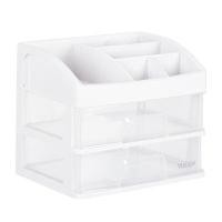 ราคา DELI ชั้นวางเครื่องสำอางค์ Cosmetic Drawer Rack 2 ชั้น สีโปร่งใส ขนาด 23.5x17x20 ซม. (YB97696)