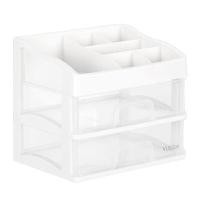 ราคา DELI ชั้นวางเครื่องสำอางค์ Cosmetic Drawer Rack 2 ชั้น สีโปร่งใส ขนาด 22x16x19 ซม. (YB97700)