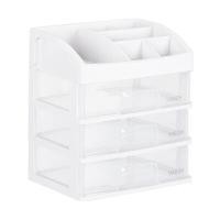ราคา DELI ชั้นวางเครื่องสำอางค์ รุ่น Cosmetic Drawer Rack 3 ชั้น สีโปร่งใส ขนาด 23.5x17x27 ซม. (YB97701)