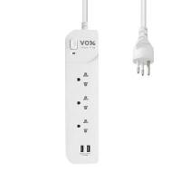 ราคา VOX รางปลั๊กไฟ 3 ช่อง 1 สวิตช์ 2 USB รุ่น F5STB-VX01-1321 สายไฟยาว 3 เมตร สีขาว (YB97924)