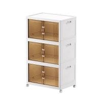 ราคา KASSA HOME ตู้บานเปิดอเนกประสงค์แบบพับเก็บได้ 3 ชั้น รุ่น C-2026-L3 ขนาด 70x46x112 ซม. (YB97974)