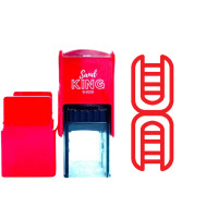 ราคา SANDKING ตรายางหมึกในตัว icom สัญลักษณ์ DNA สีแดง ขนาด 20X20 มม. (YB98878)