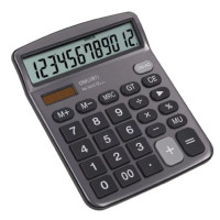 ราคา DELI เครื่องคิดเลข 12 หลัก รุ่น 1653 สีเงิน (YB99009)