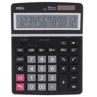 ราคา DELI เครื่องคิดเลข 12 หลัก รุ่น E1631 สีดำ (YB99016)