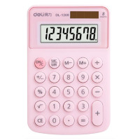 ราคา DELI เครื่องคิดเลข 1209A สีแดง-ชมพู 8 หลัก (YB99040)