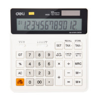 ราคา DELI เครื่องคิดเลข รุ่น EM01010 สีขาว (YB99044)