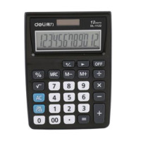 ราคา DELI เครื่องคิดเลข รุ่น E1122 สีดำ-เทา 12 หลัก (YB99056)