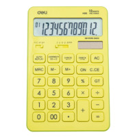 ราคา DELI เครื่องคิดเลข รุ่น EM01551 สีเหลือง-เขียว 12 หลัก (YB99064)