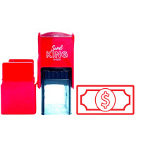 ราคา SANDKING ตรายางหมึกในตัว ไอคอนธนบัตร ขนาด 20x20 มม. สีแดง (YB99319)